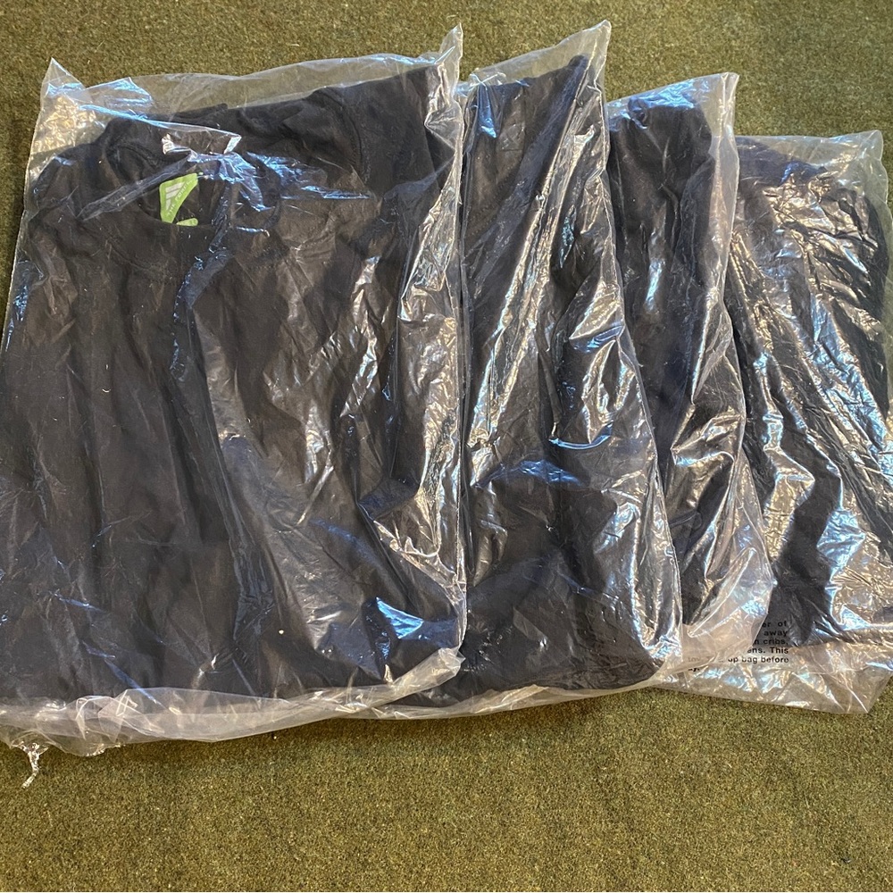 (4) NEW-The Force Tee Shirts by VF Imagewear, Men Large, Black, 100% Polyester